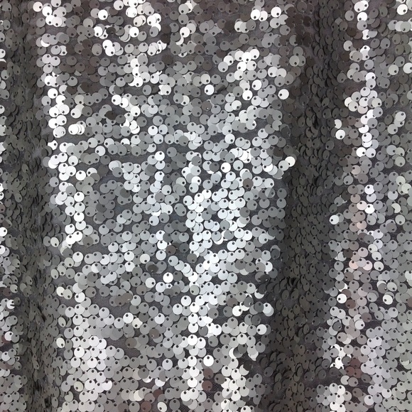 SOLD! J.Crew factory silver sequin skirt - Picture 3 of 8